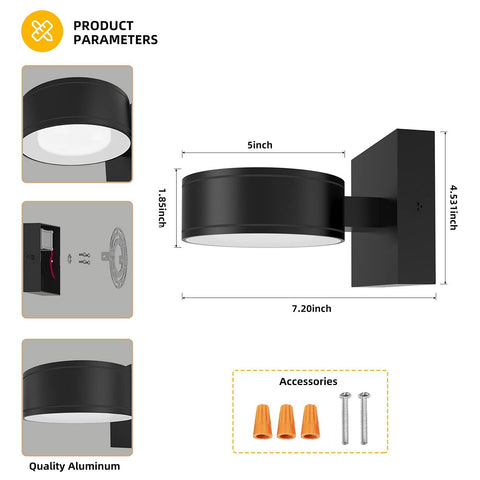 Double Century easy-install porch light simplifies mounting and wiring.