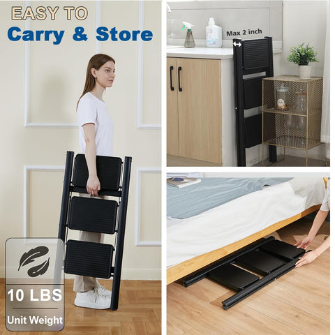 Double Elite compact folded design fits small storage spaces.