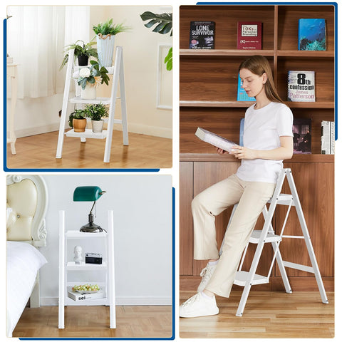 Double Elite step ladder pictured in a kitchen setup for overhead access