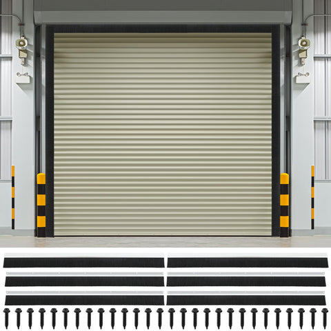 DoubleFill 3-inch garage brush seal kit close-up shows dense bristles improving sealing