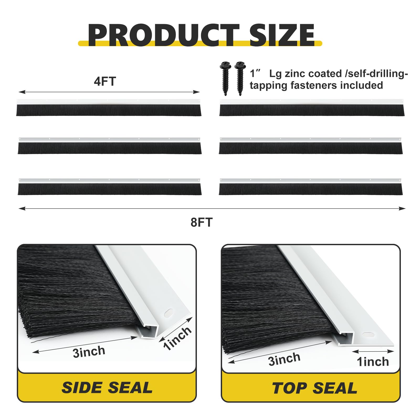 Aluminum track mounting plates from DoubleFill installed for secure mounting.