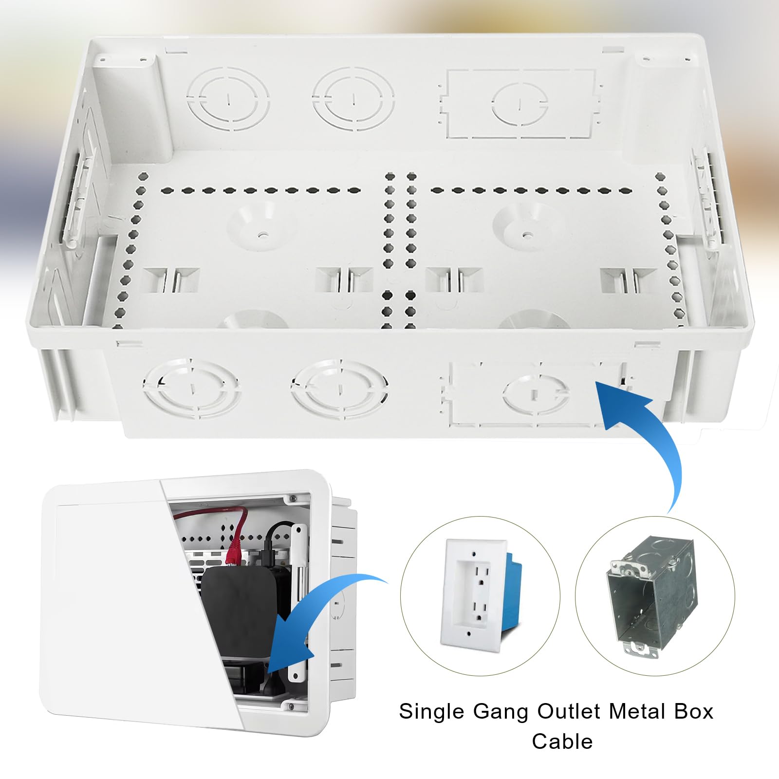 doufuhua easy-install 9in frame fits standard drywall with an access panel for adjustments