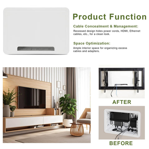 doufuhua tv enclosure compatible with Roku and One Connect Mini enables seamless device integration