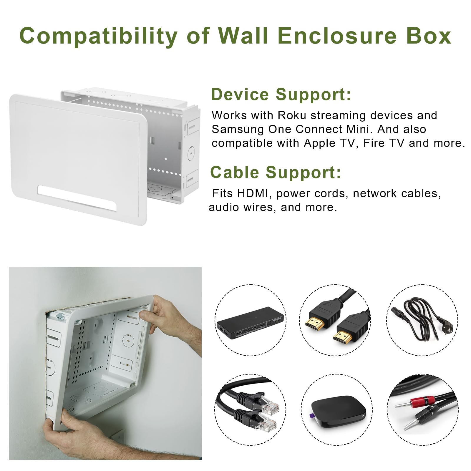 doufuhua wall-mounted tv storage offers space for accessories while reducing cable clutter