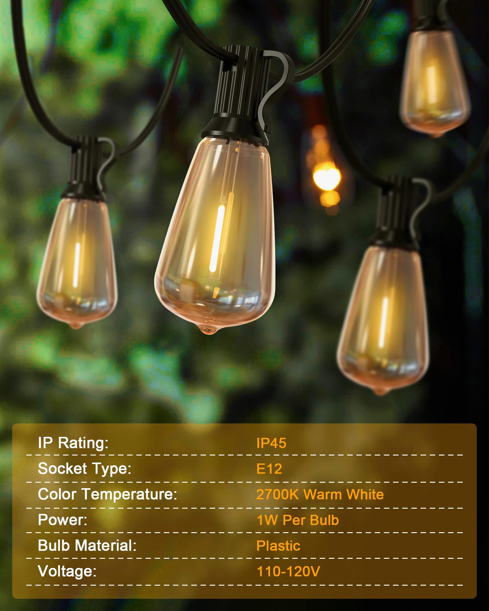 Doukedge waterproof patio lights built for durability in outdoor use