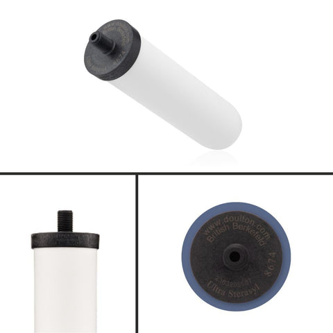 Inside-view of DOULTON candle housing shows filtration detail