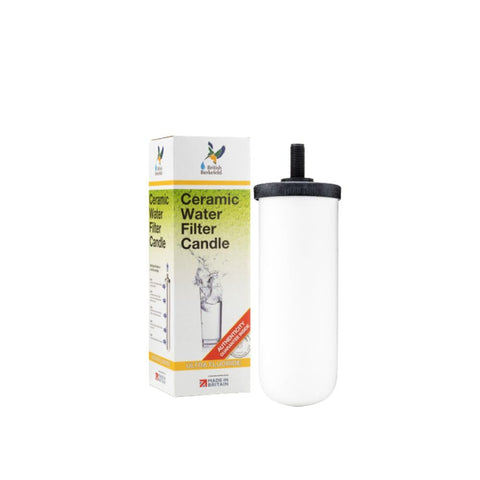DOULTON Ultra ceramic filter cartridge display shows filtration performance for cleaner water