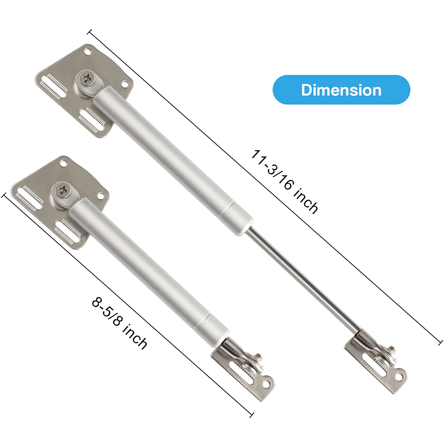 Douper auto-extension mechanism demonstrates leaf travel from 7.9 to 11.4 inches.