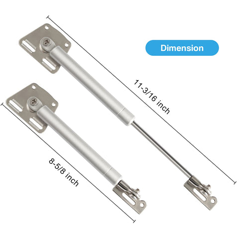 Douper auto-extension mechanism demonstrates leaf travel from 7.9 to 11.4 inches.