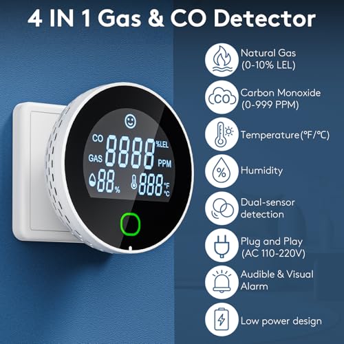 DOUSHIQIAN dual-alarm CO detector for fast safety alerts