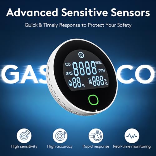 DOUSHIQIAN HD screen display shows real time CO and gas levels