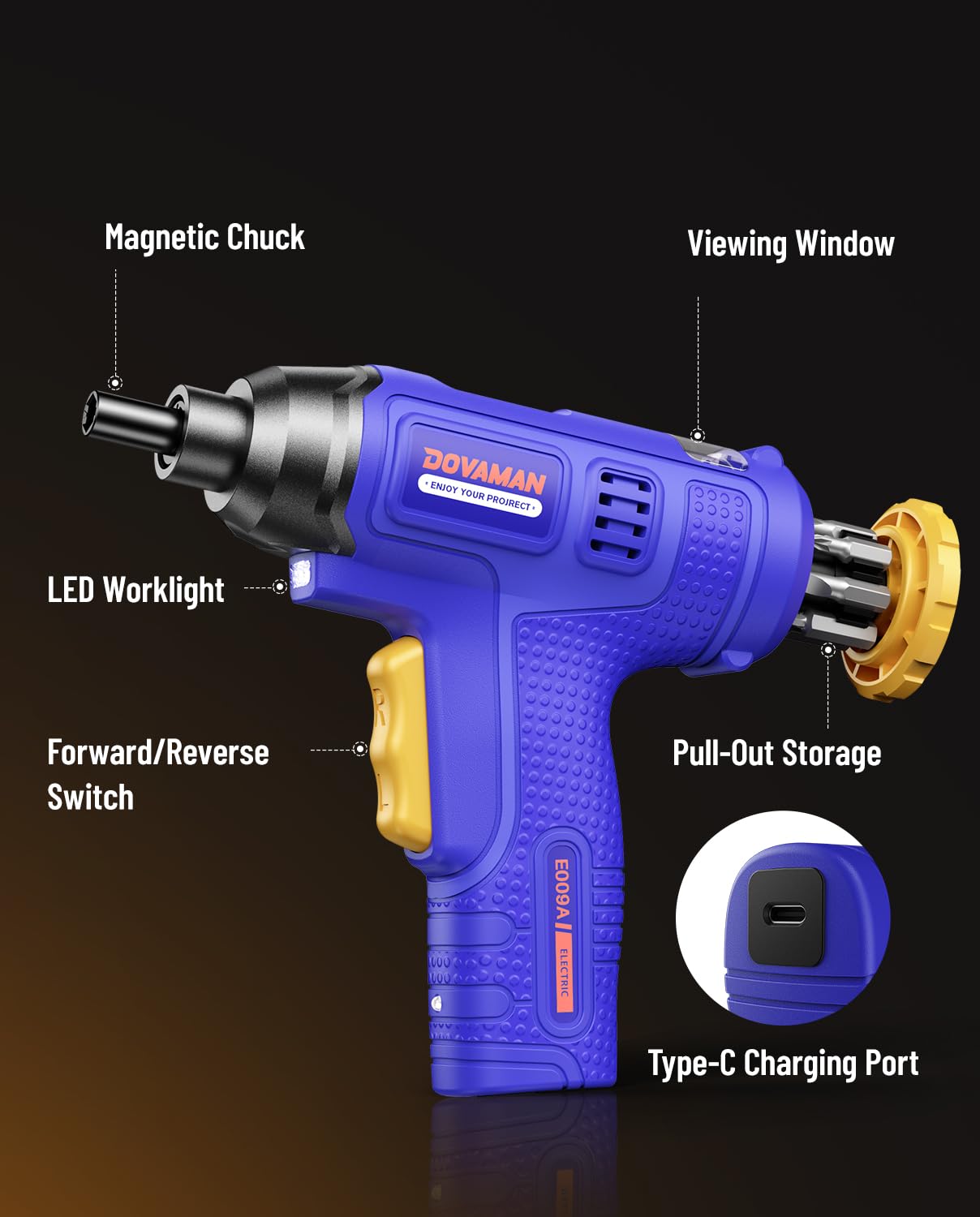 DOVAMAN E009A compact design fits tight spaces.
