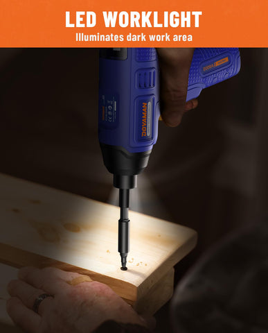 DOVAMAN E009A ergonomic handle supports one-handed use.