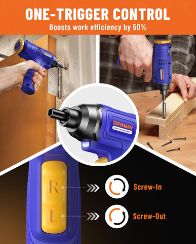 DOVAMAN E009A retractable bit storage keeps tools organized.