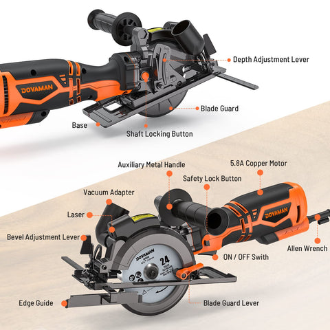 DOVAMAN MCS01A six blade set for various materials