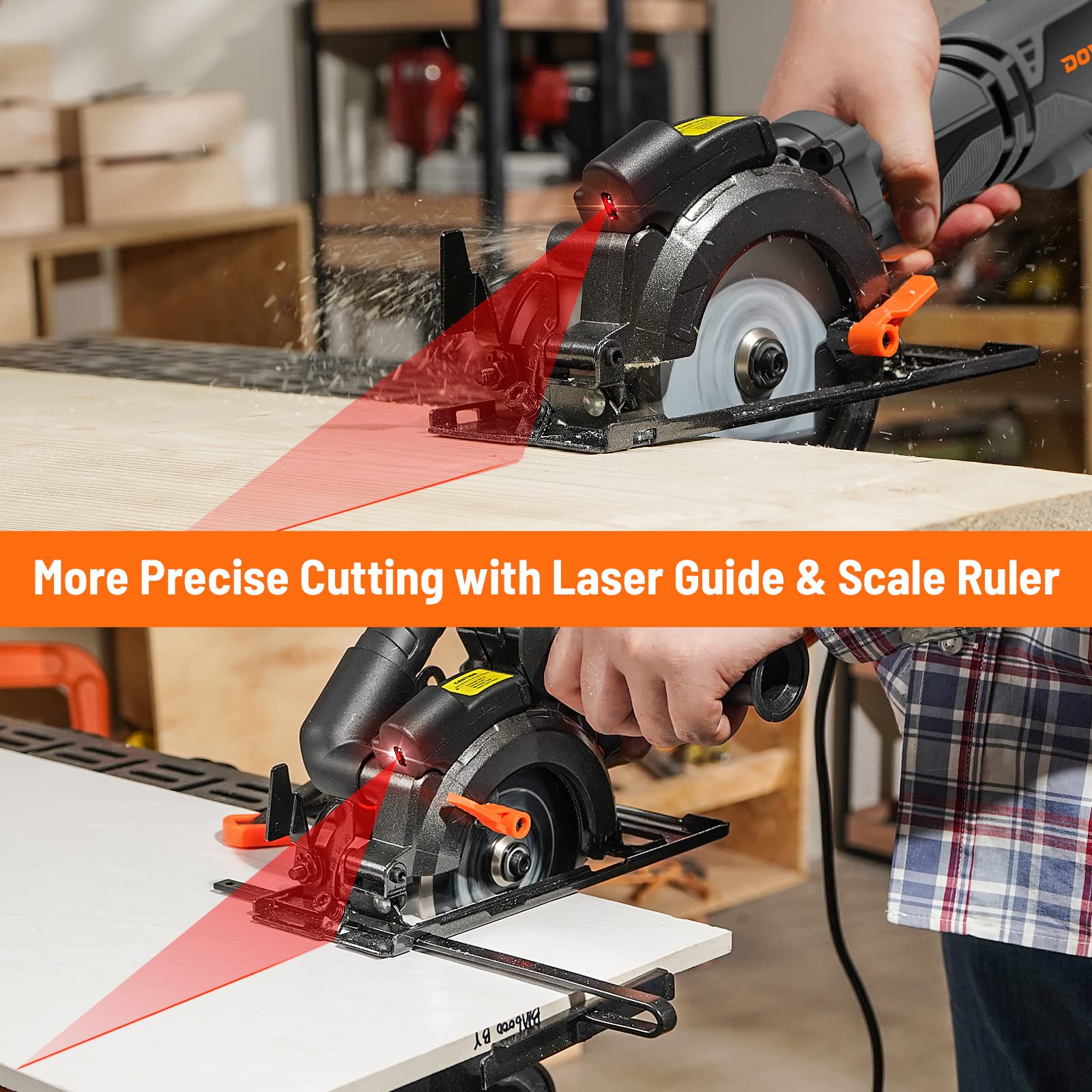 DOVAMAN MCS01A edge guide aiding accurate crosscuts