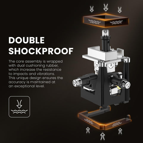 DOVOH H3-360G 360-degree self-leveling enables quick setup on uneven surfaces.