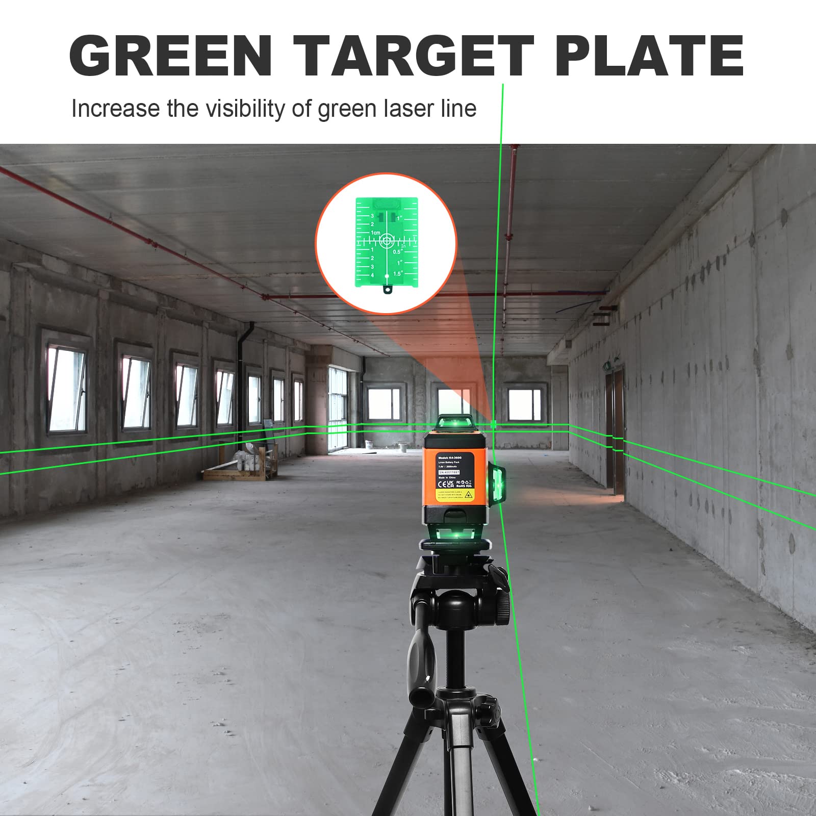 DOVOH K4-360G dual rechargeable batteries extend on-site working time.