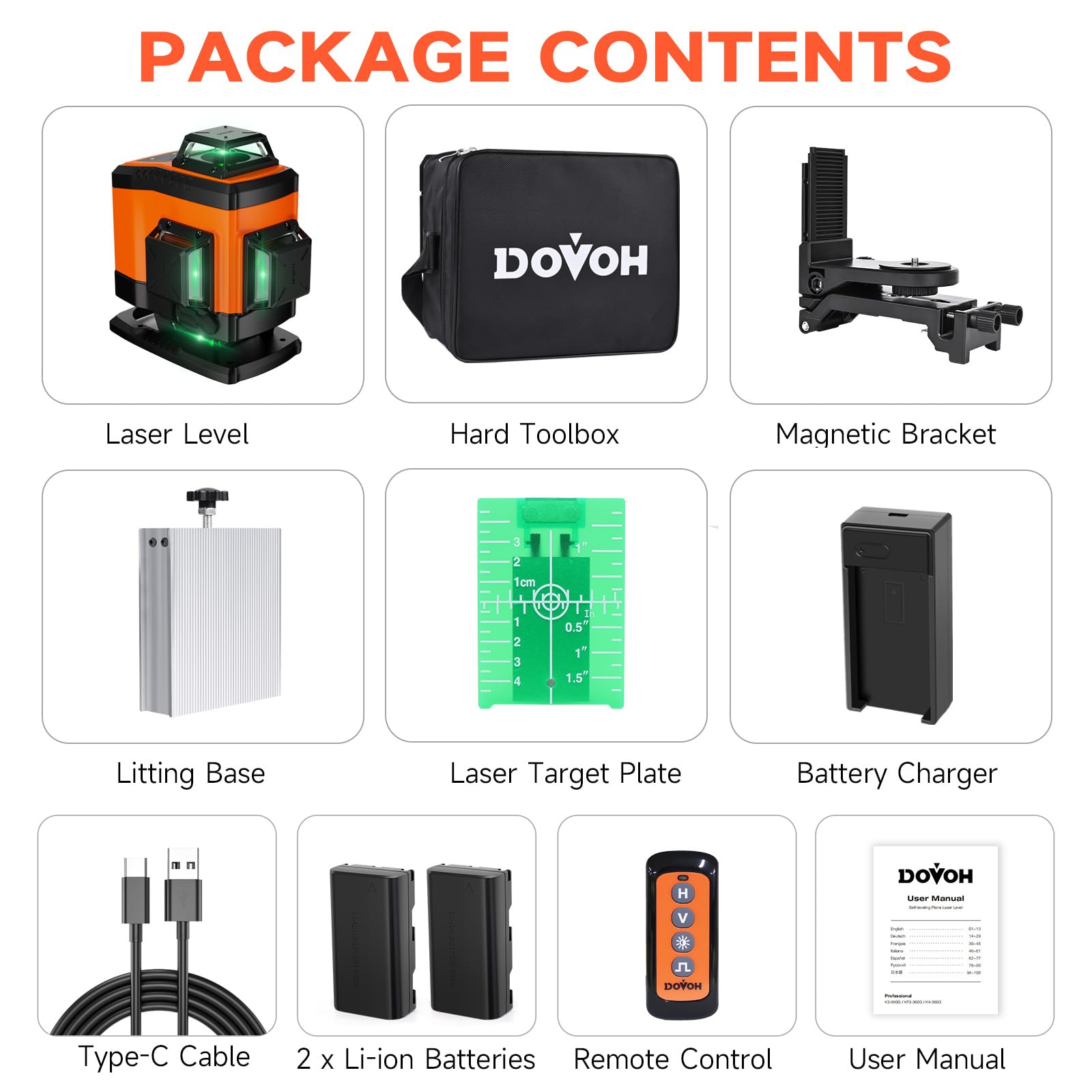 DOVOH K4-360G pulse mode supports outdoor use with a receiver.