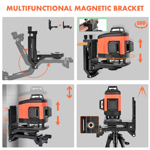 DOVOH K4-360G self-leveling mode delivers quick alignment for straight lines.