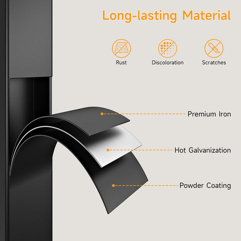 Dovov ergonomic oval grip provides slip-resistant support for ease of use.
