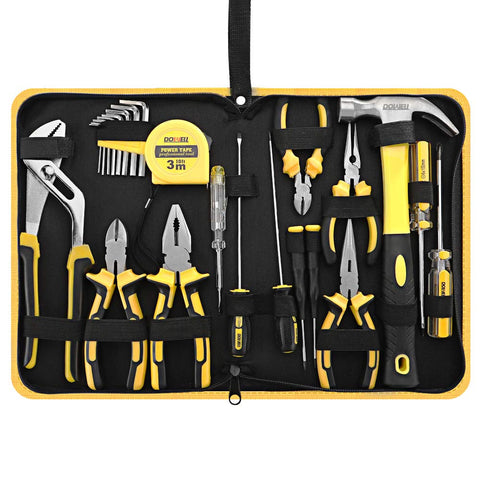 Dowell 24-piece tool set hammer ready for hanging and nail driving.