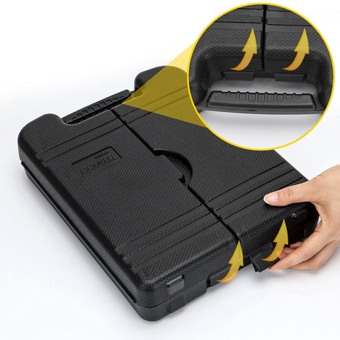 DOWELL rugged case compartments secure tools during transport.
