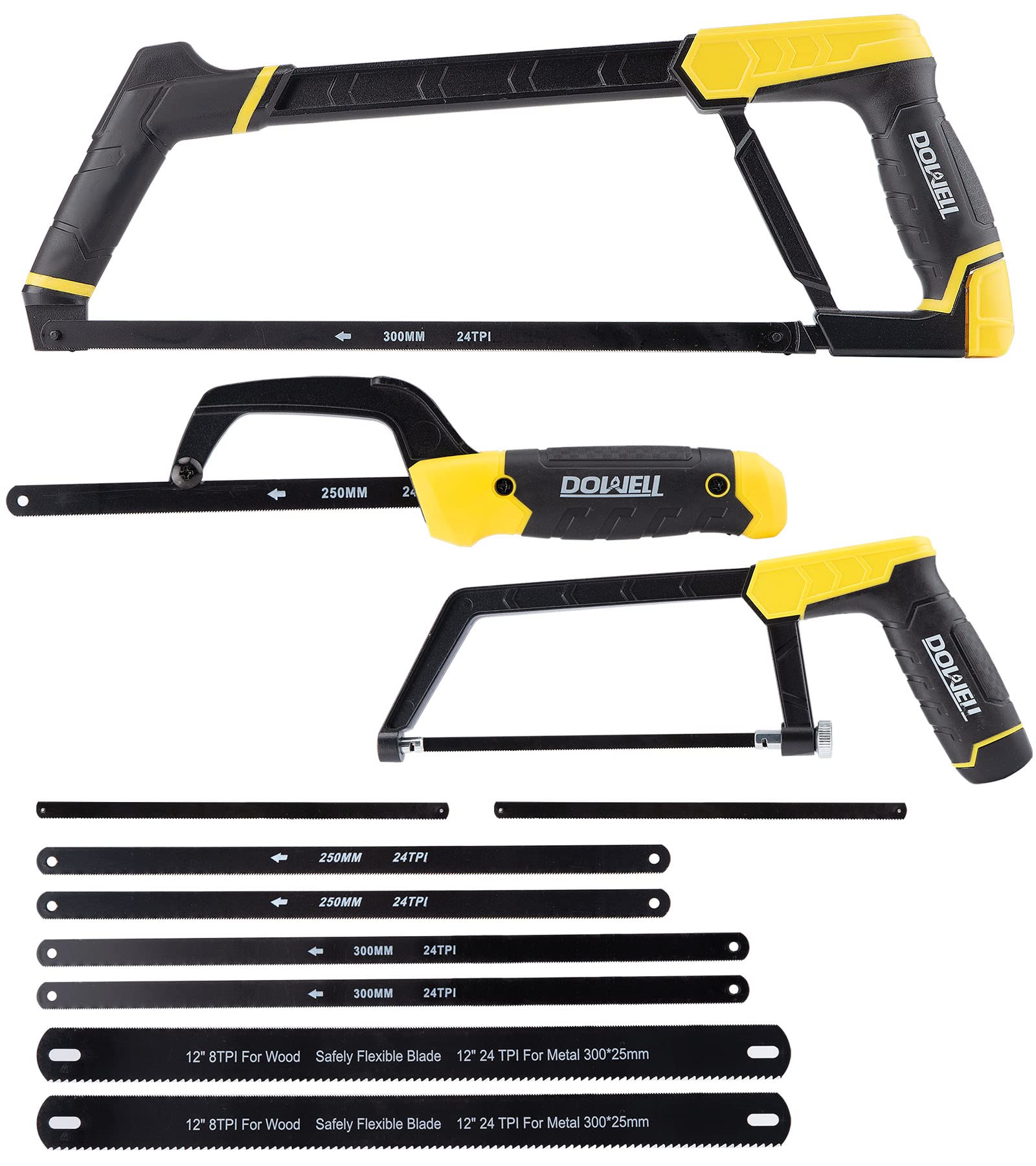 DOWELL hacksaw frame 12inch for precise framing cuts in metal and wood