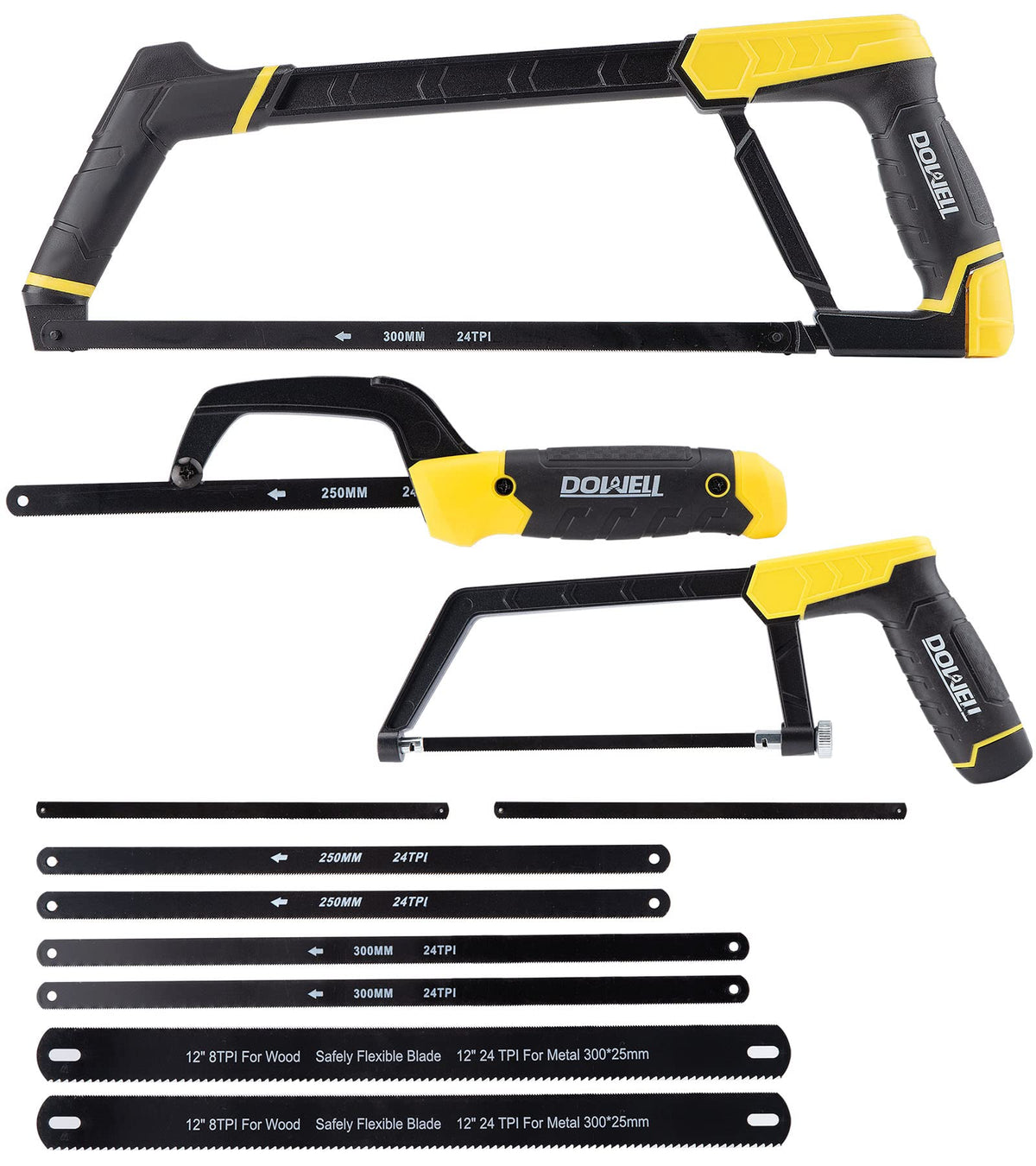 DOWELL hacksaw frame 12inch for precise framing cuts in metal and wood