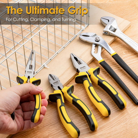 DOWELL measuring tape and utility knife for quick measurements and cutting.