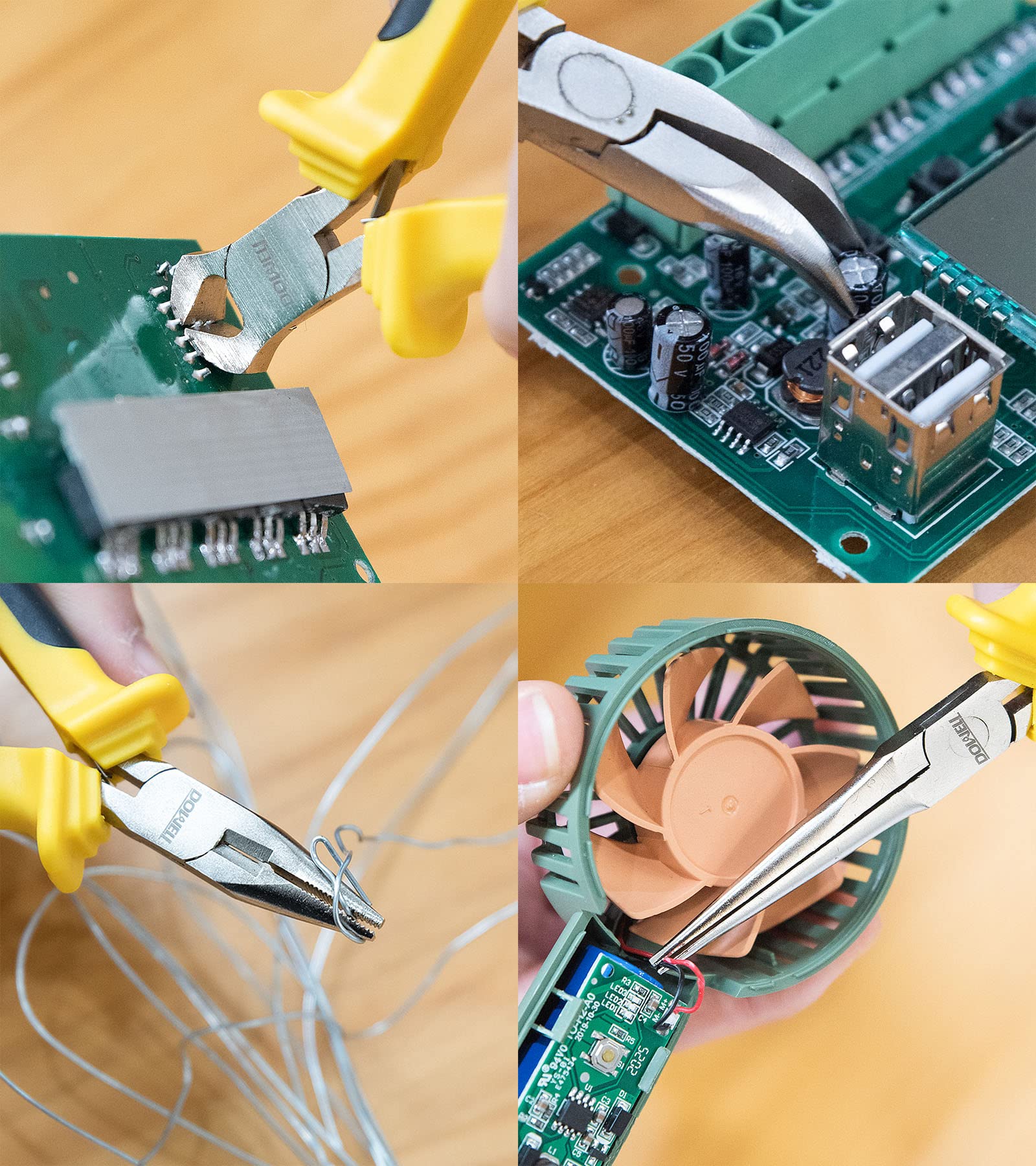 DOWELL mini linesman pliers for bending and trimming with precision