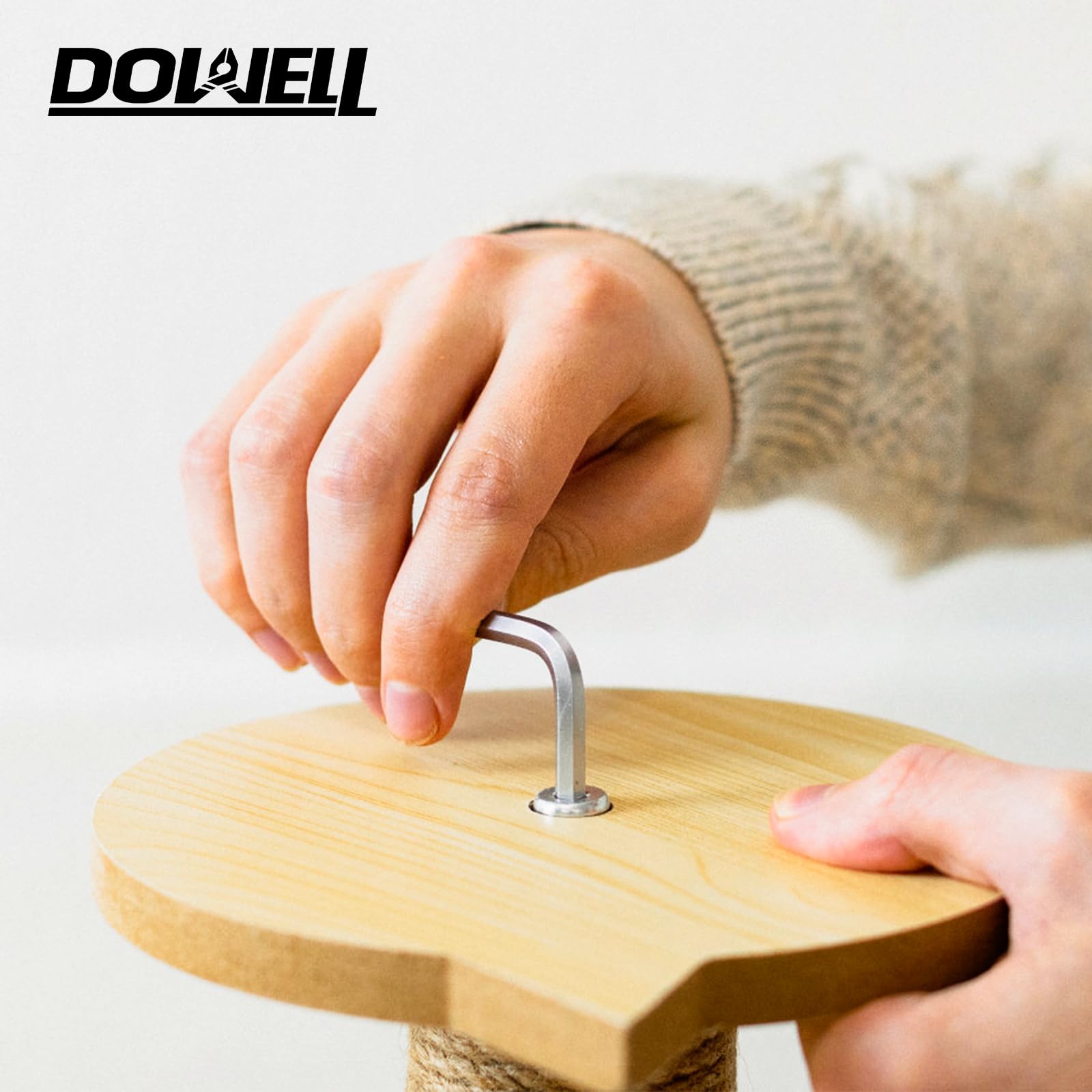 DOWELL tool set anti-corrosion chrome finish resists wear during frequent use.