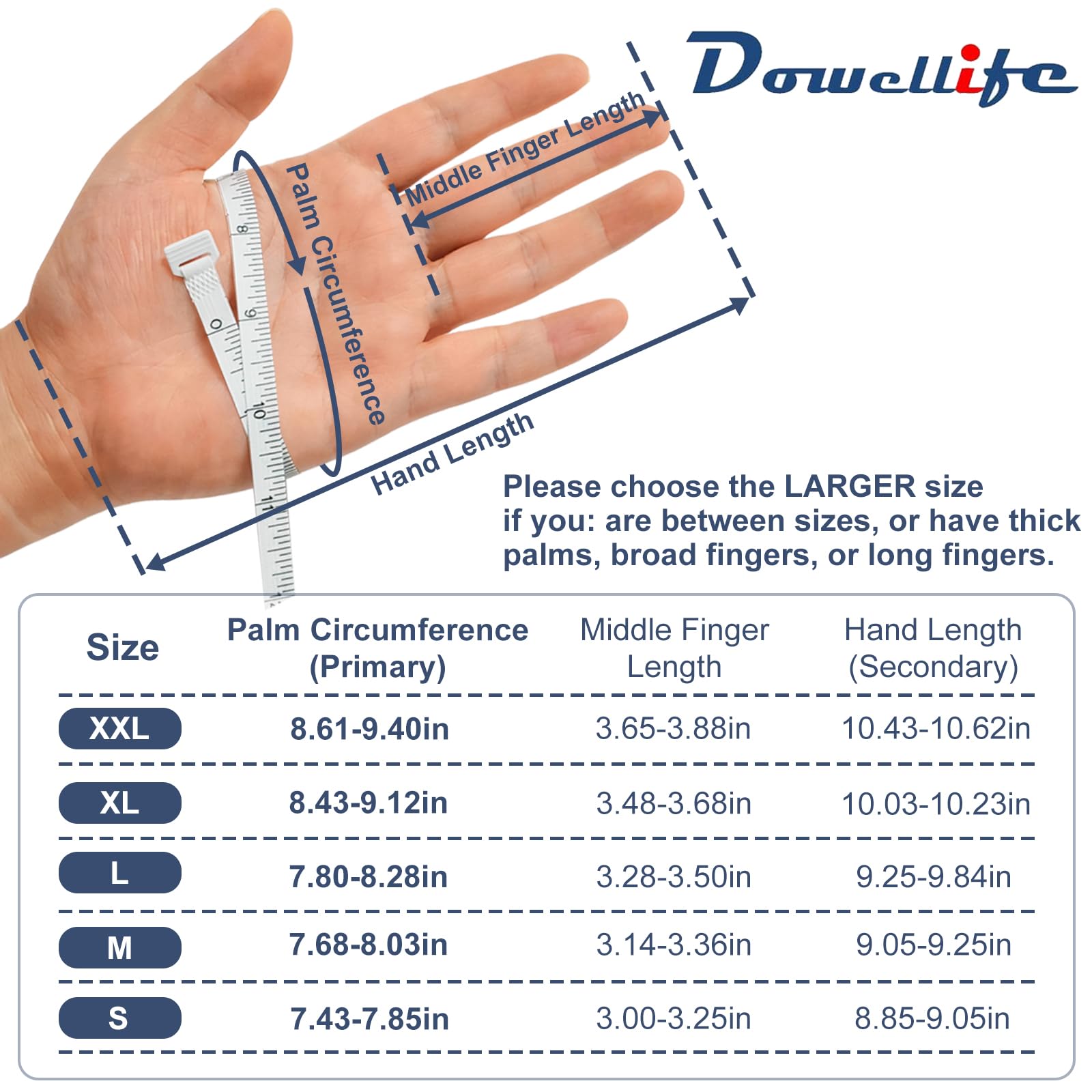 Dowellife Level 9 glove suitable for butcher shops, kitchens, and DIY uses.