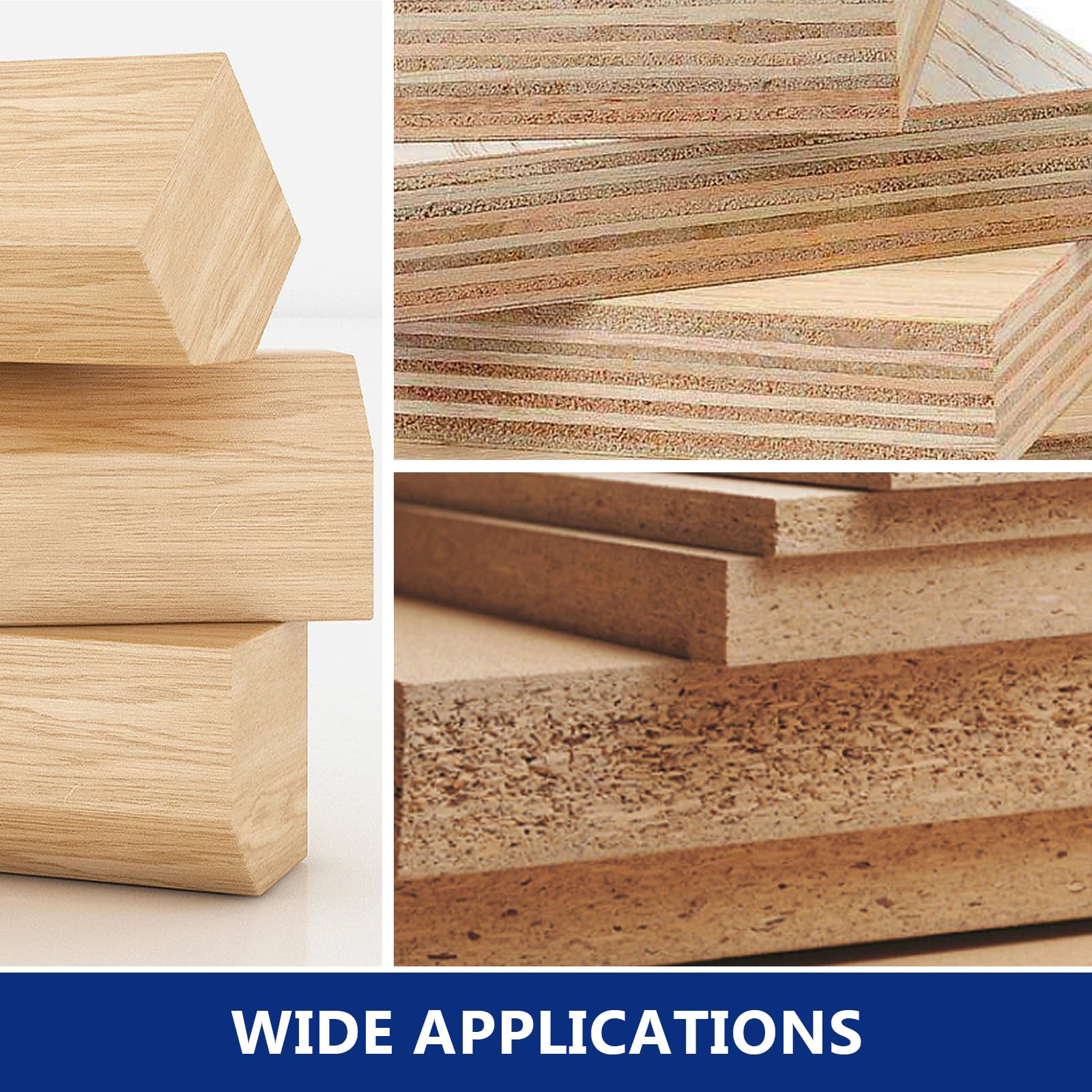 DOWOX dado set shown on a table saw for versatile compatibility.
