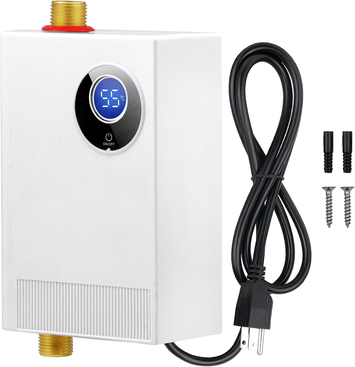 DOYXC tankless water heater under sink with compact design ensures instant hot water.