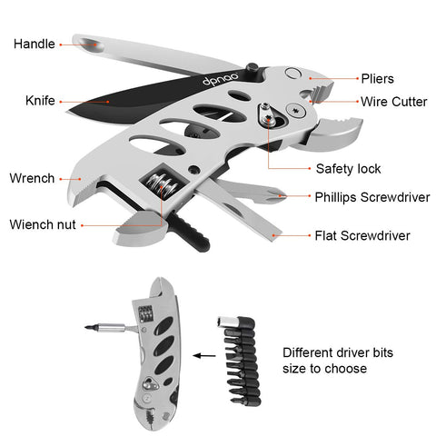 dpnao multitool wrench folding design saves space for easy daily carry.