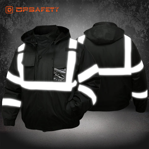 DPSAFETY hi-vis 360-visibility banner for daytime and low-light safety.
