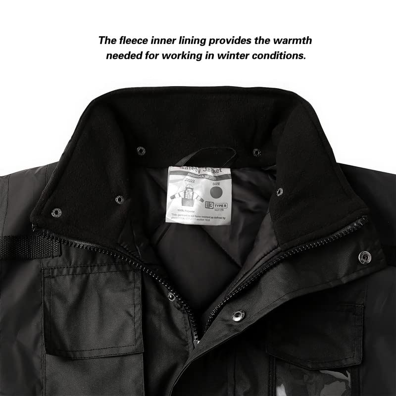 DPSAFETY inner warmth cotton lining provides comfortable warmth during cold shifts.
