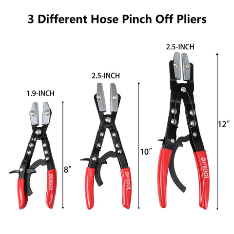 DPTOOL 10inch hose pinch-off pliers ideal for radiator hoses and larger lines