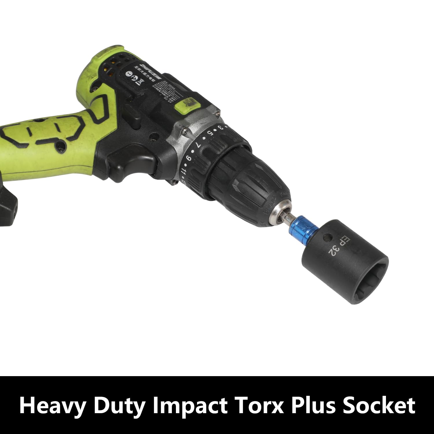 DPTOOL sockets with an impact wrench showcasing tool compatibility
