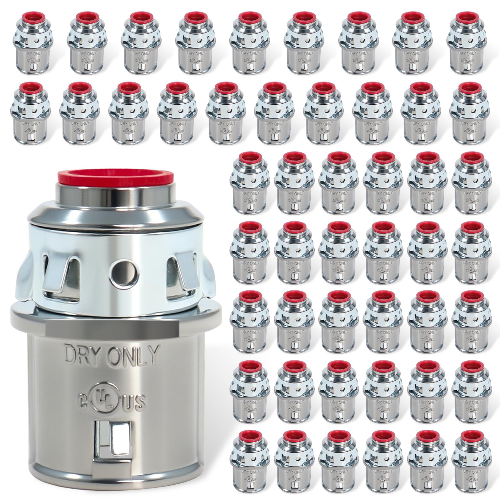 Dpwrrot 50-pack MC cable connectors offer durable, tool-free installation for quick deployment.