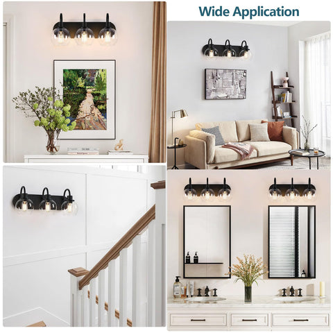 Dpyrrhic vanity light showing compatibility with dimmers and E26 bulbs