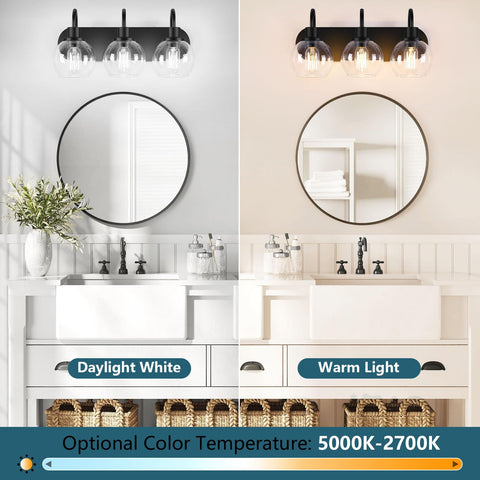 Dpyrrhic modern bath light suited for wet areas with glass shade
