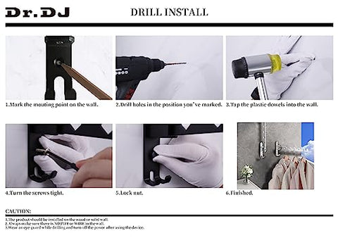 Dr.DJ wall hanger accommodates up to ten garments.