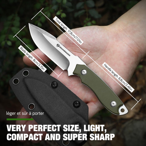 Drachenader G10 handle offers ergonomic grip for reliable handling