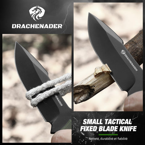 Drachenader Kydex sheath side view demonstrates secure horizontal carry.