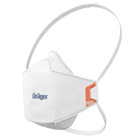 Dräger X-plore 1950 mask front view shows lightweight, breathable protection