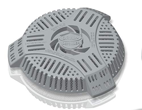 Drain Defender installed on a stairwell drain keeps basements dry.