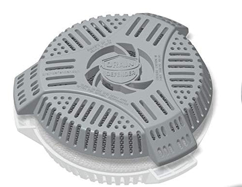 Drain Defender installed on a stairwell drain keeps basements dry.