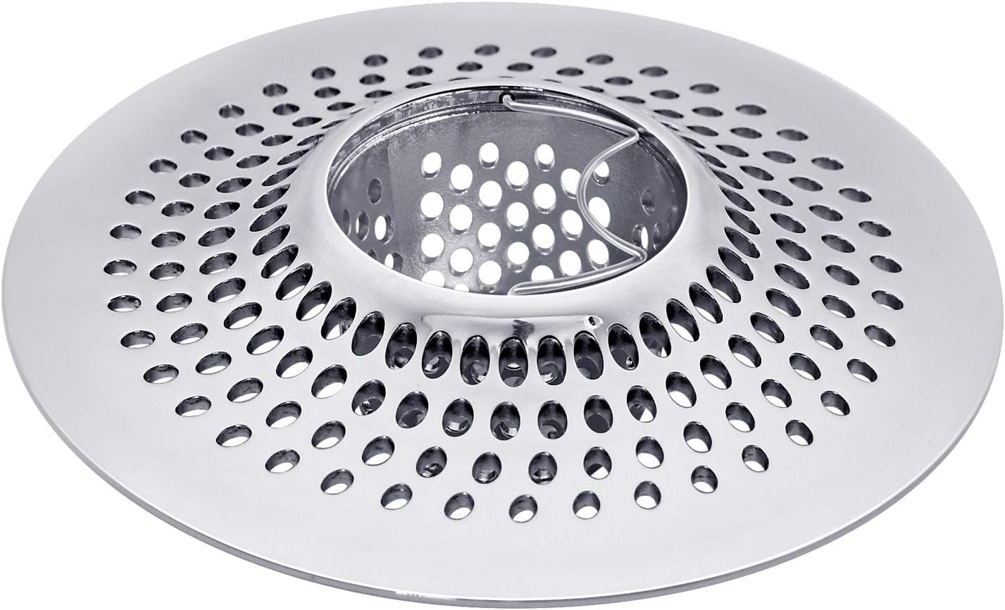 Drain Hair Catcher basket view showing hair capture and smooth water flow.